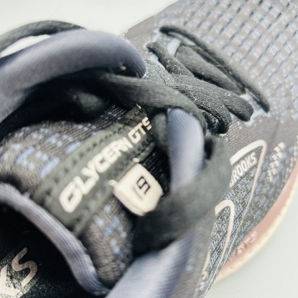 Brooks Shoes Womens 9 Black Glycerin GTS 19 Stability Running Athletic Sneakers - Picture 9 of 11